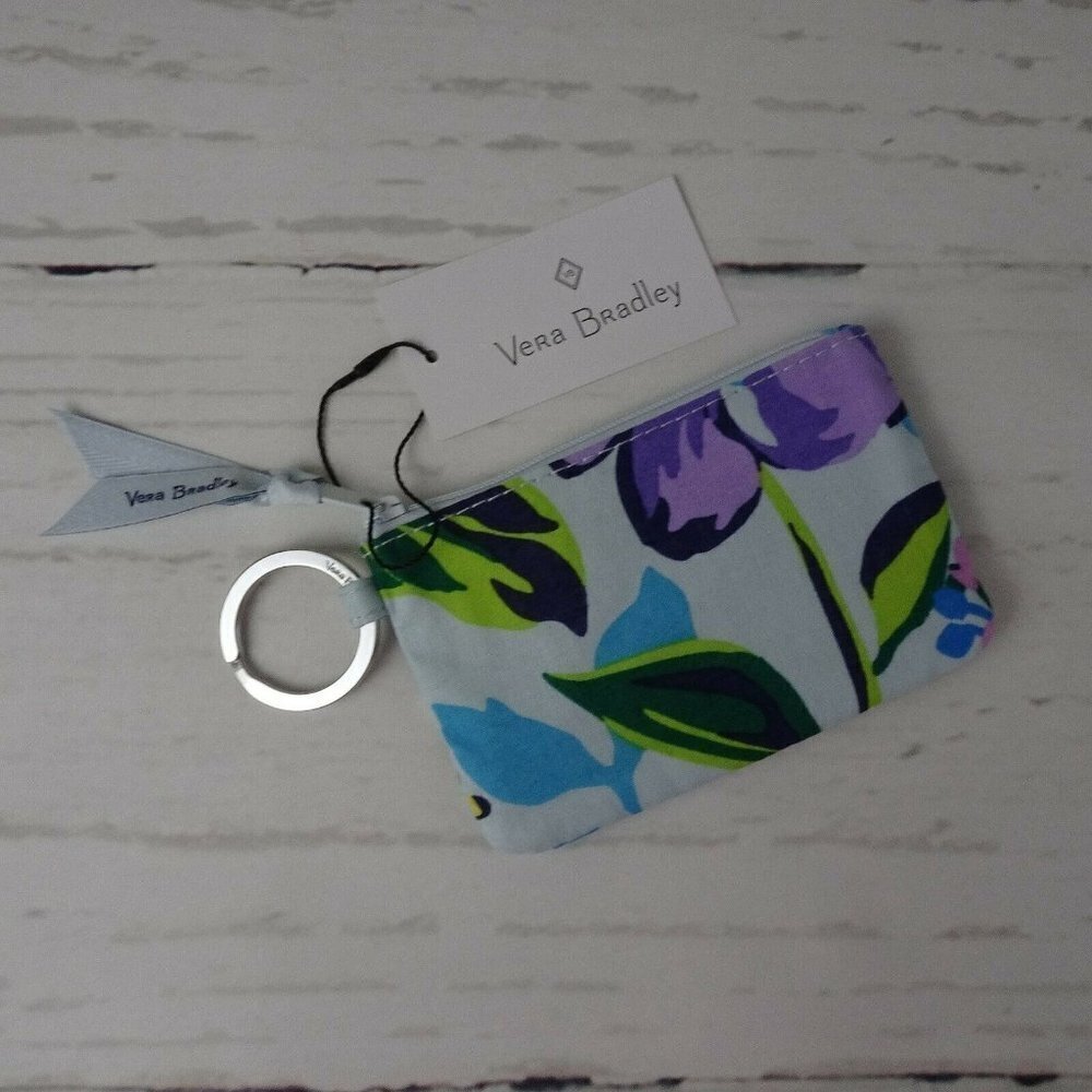 Vera Bradley Marian Floral Zip ID Card Case & Lanyard ID Holder 2-PC Boho NWT - Picture 7 of 12